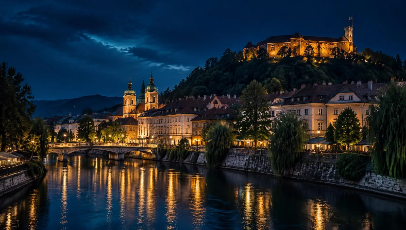 MWR Life dogodek v Ljubljani – Ljubljanski grad v modri uri